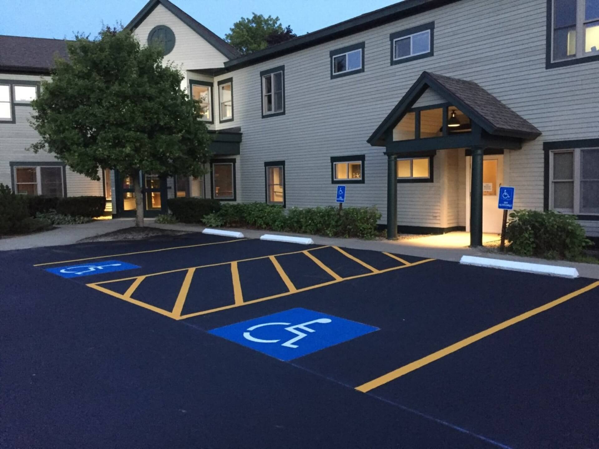 Handicap Parking Spot Painting